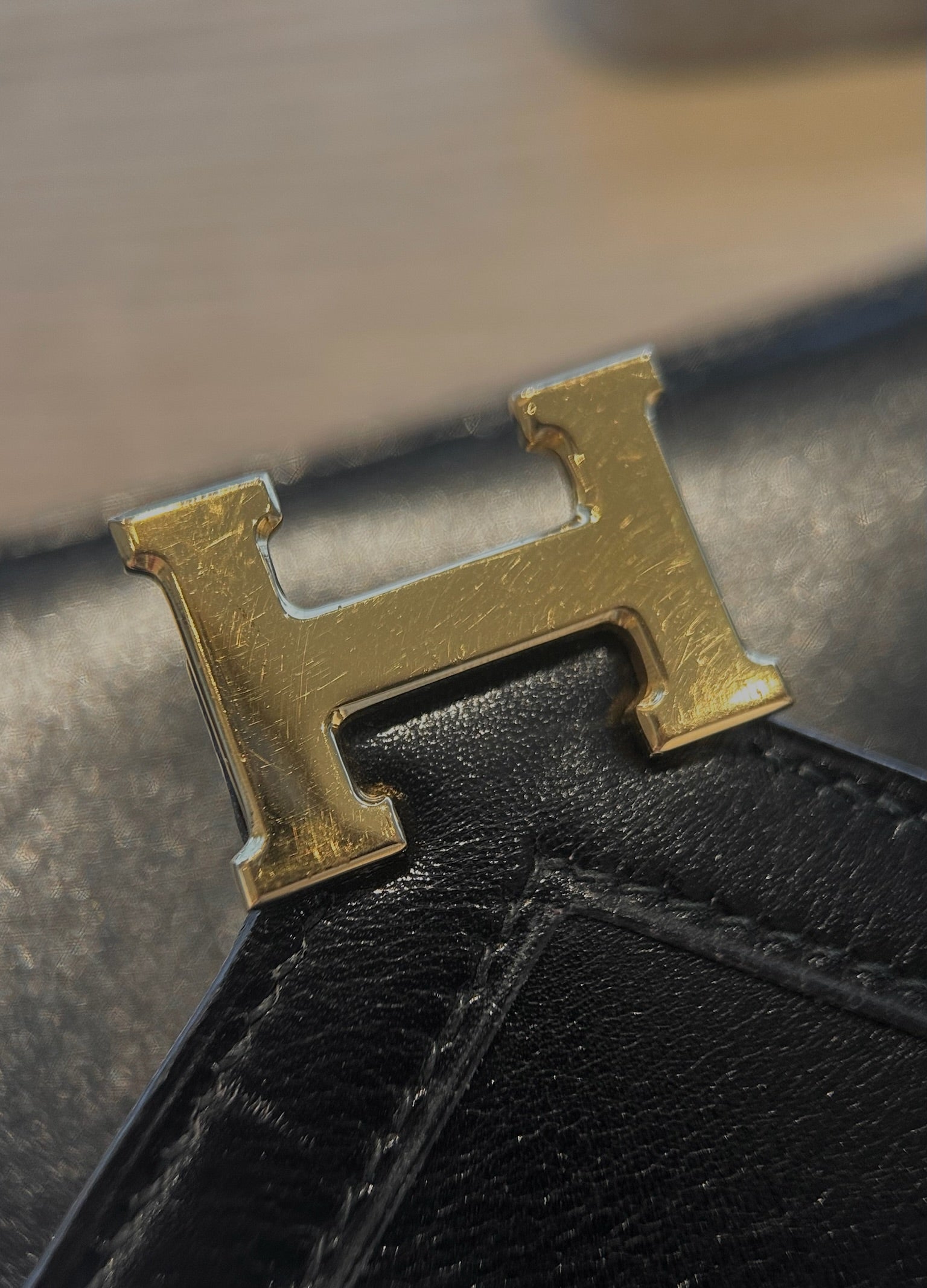 Vintage Hermès Box Calf Leather 1989