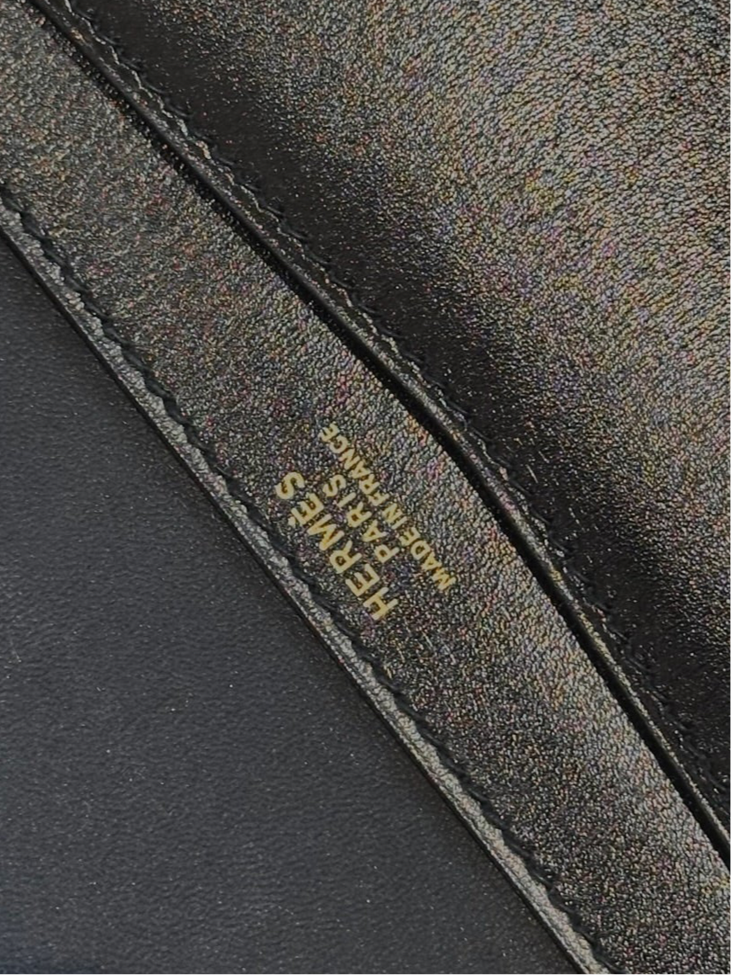 Vintage Hermès Box Calf Leather 1989
