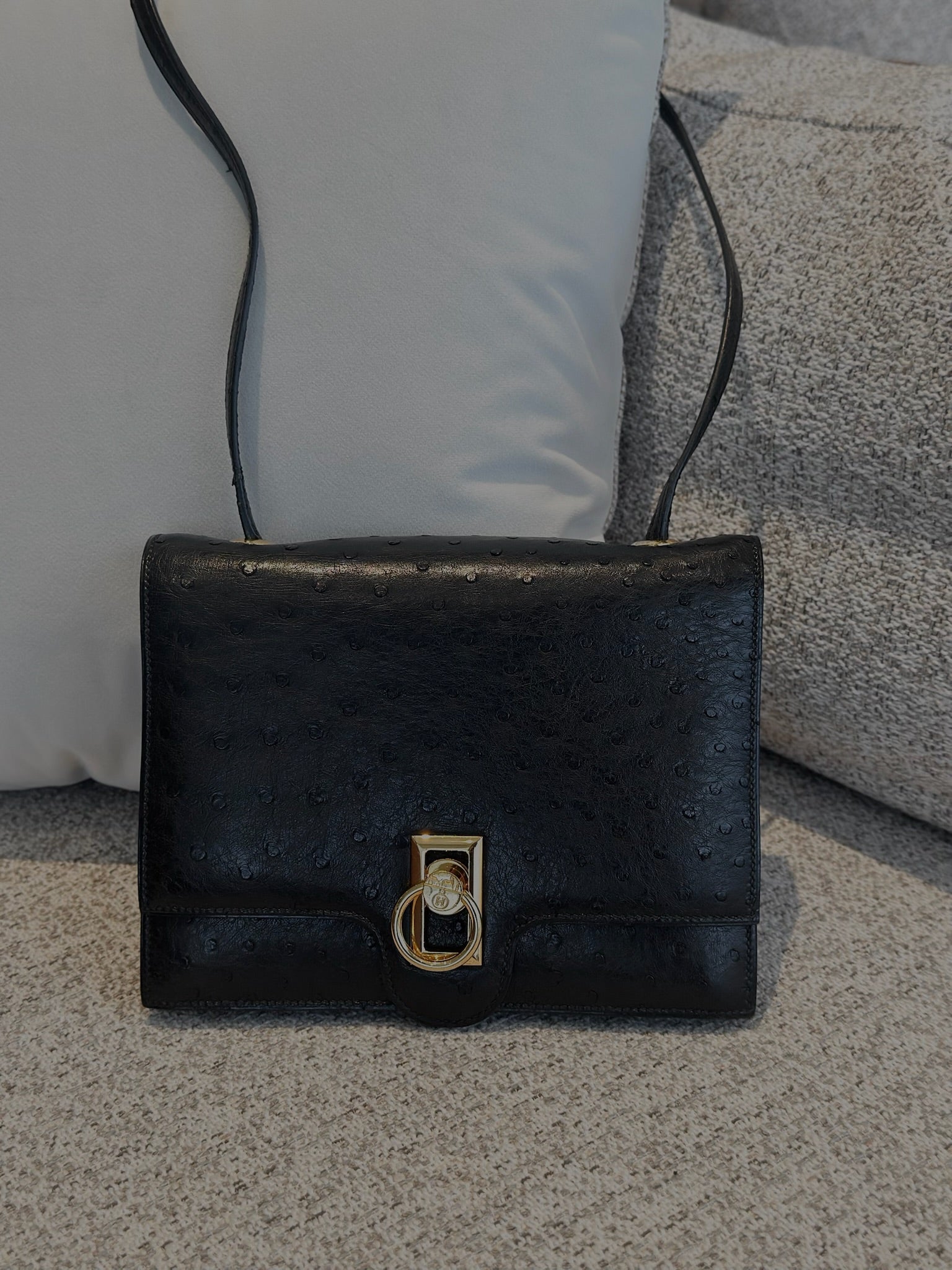 Vintage Hermès Ostrich Leather