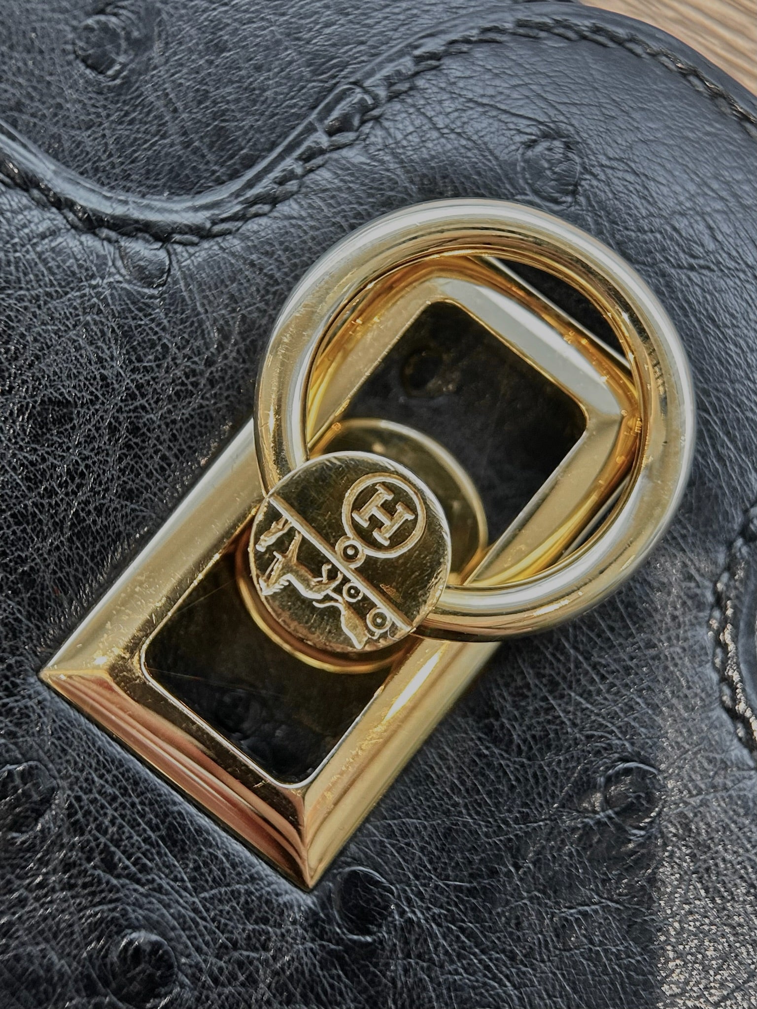 Vintage Hermès Ostrich Leather