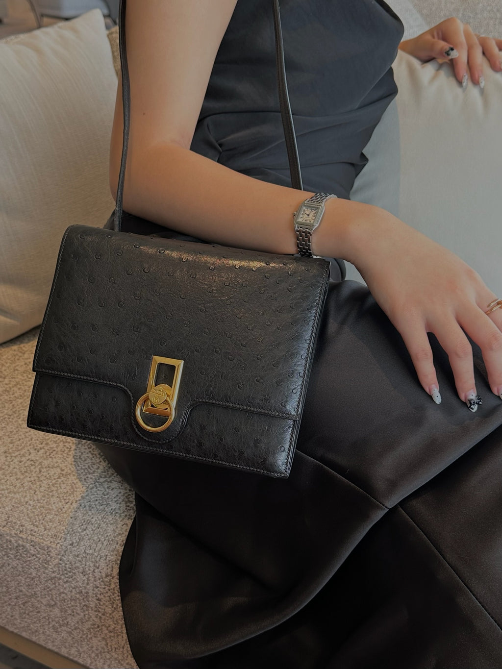 Vintage Hermès Ostrich Leather