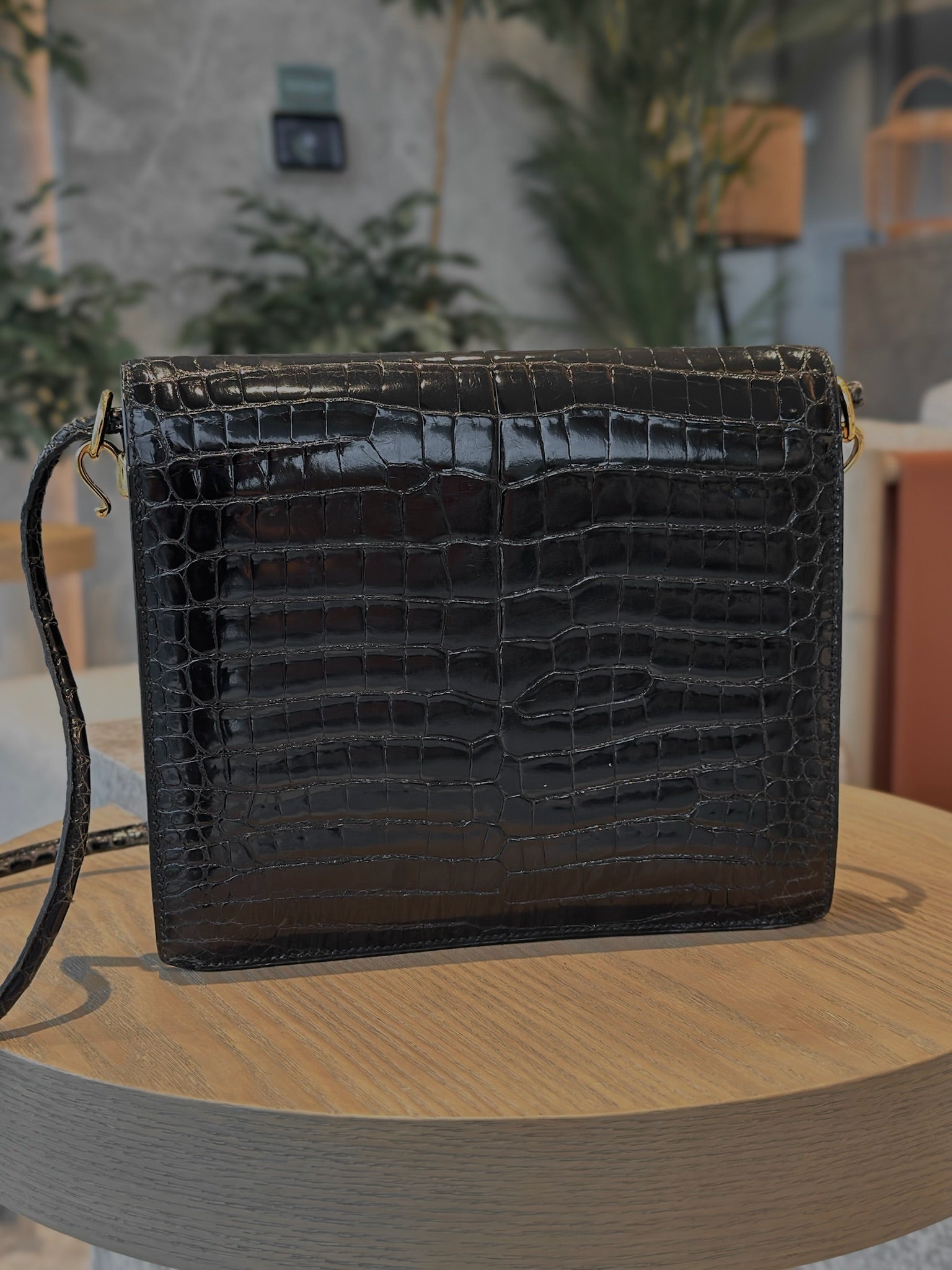 Vintage Hermès Porosus Crocodile Leather 1987