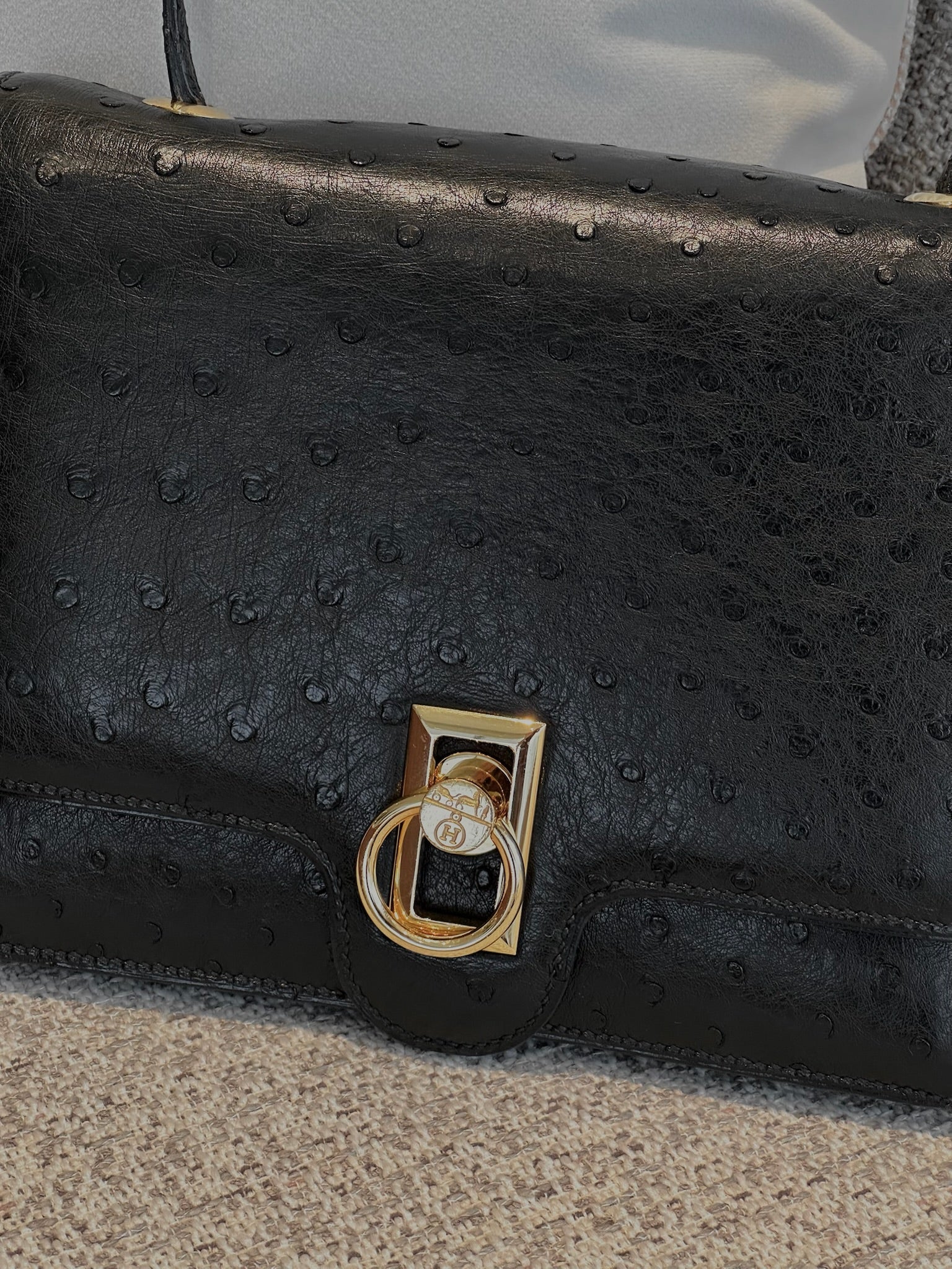 Vintage Hermès Ostrich Leather