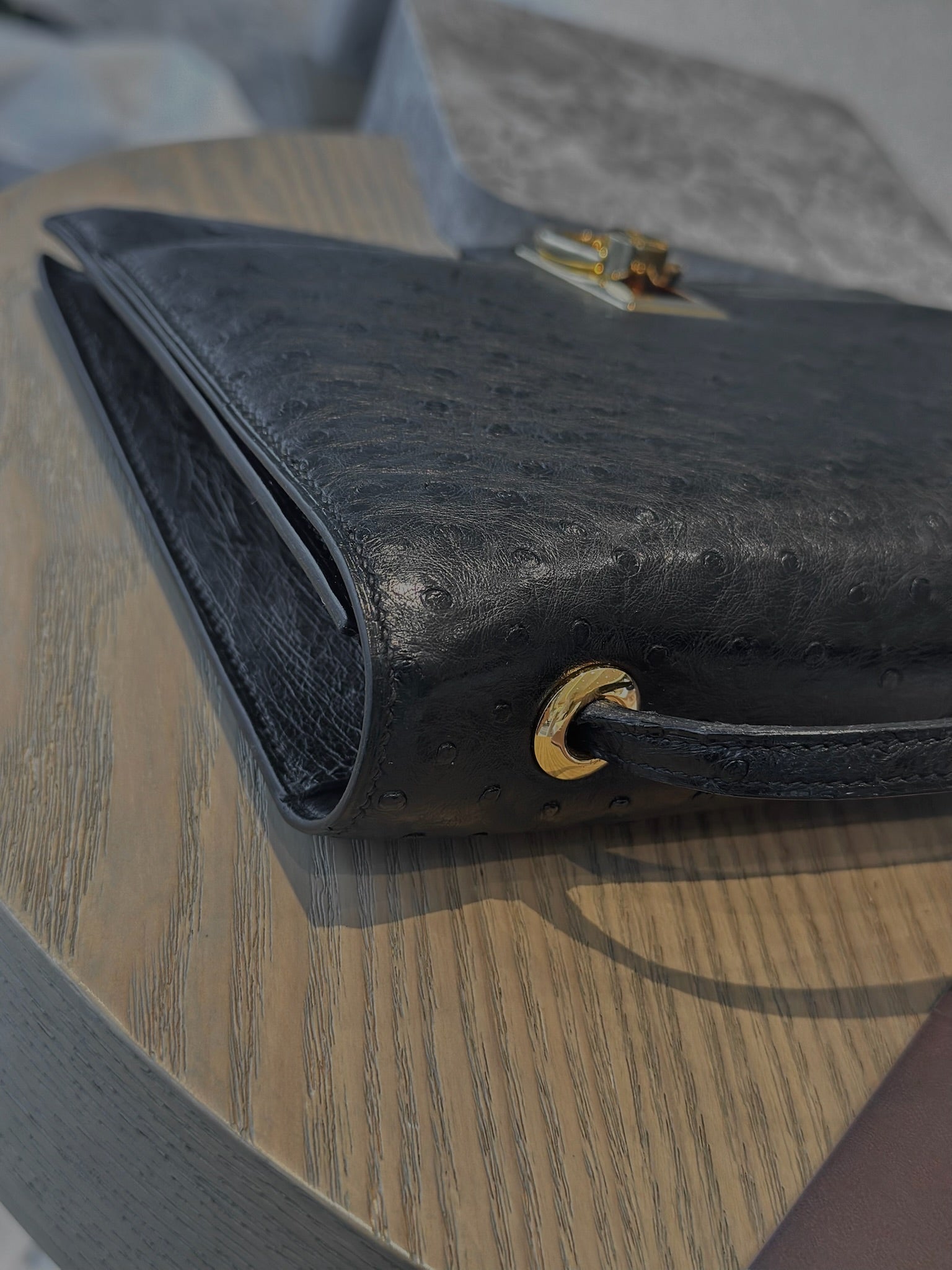 Vintage Hermès Ostrich Leather