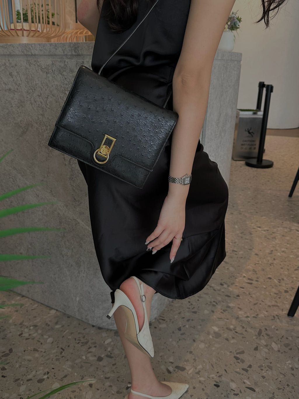 Vintage Hermès Ostrich Leather
